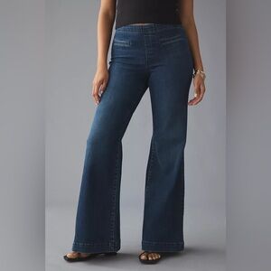 Pilcro Anthropologie Retro Low Rise Pull On Flared Jeans size 29